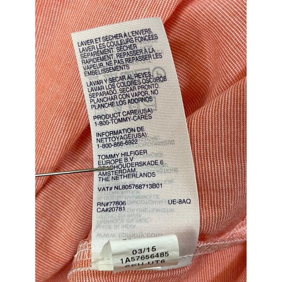 Tommy Hilfiger Women's Boyfriend Fit Tunic Pink (or Coral or Salmon) Size XL - Picture 4 of 16
